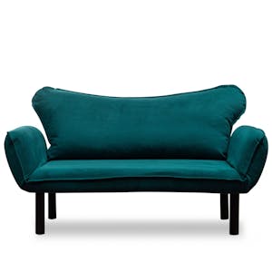 Banquette-lit bleu canard - ultra-compact, LUCCA
